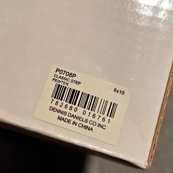 Dennis Daniels Pewter Classic Step 8"x10" Photo Frame #P0708P New in Box - Picture 4 of 5